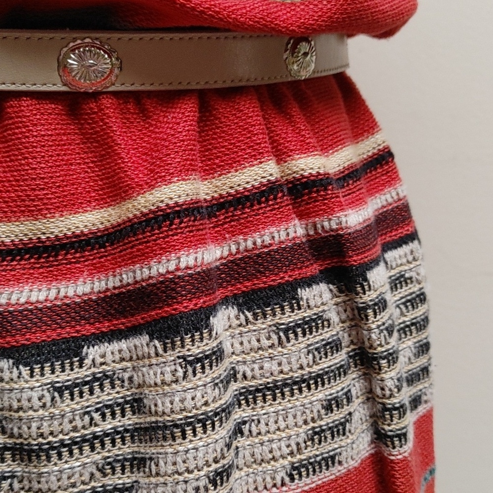 Peruvian Connection Cotton Knit Sleeveless Dress in Rust - Picture 7 of 16